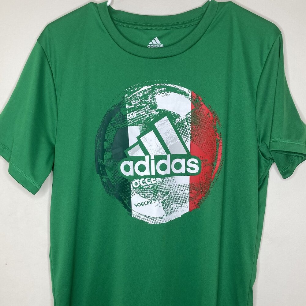 Adidas t-shirt size men's XL, green with logo
